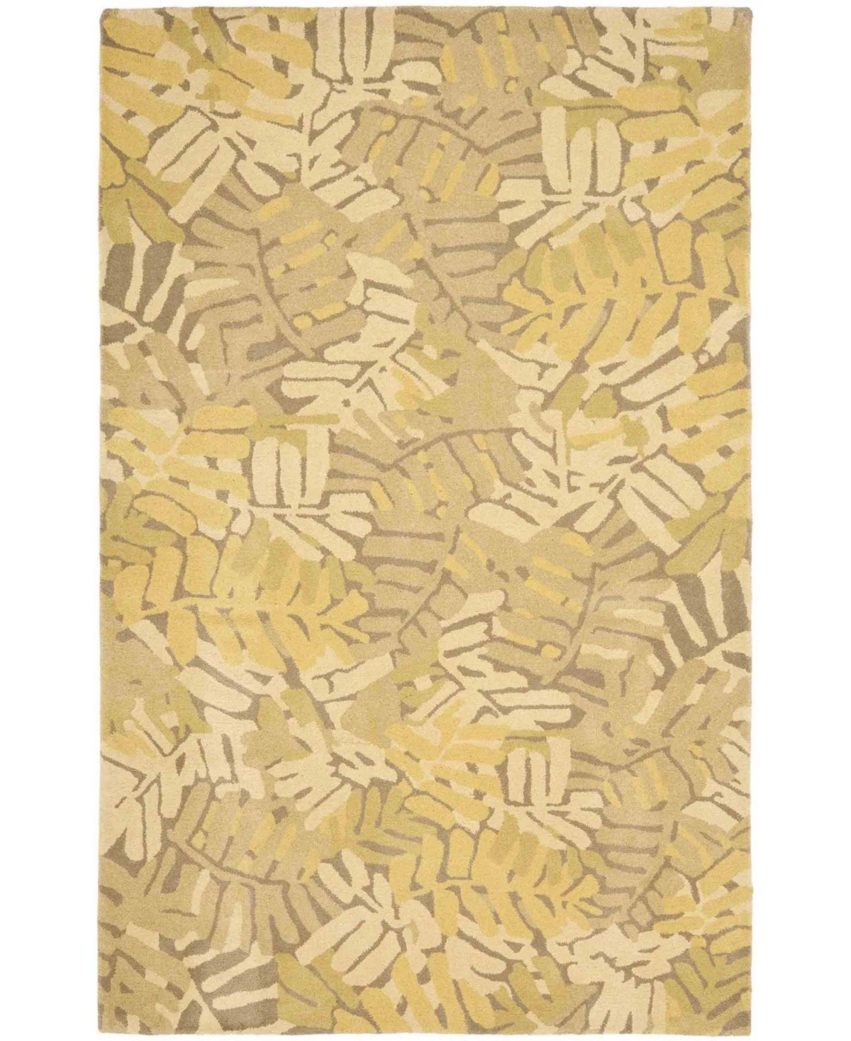 Martha Stewart Collection Palm Leaf MSR4548C Gold 8' x 10' Area Rug - Gold