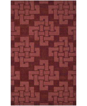Martha Stewart Collection Knot Msr4950d Burgundy 4' X 6' Area Rug