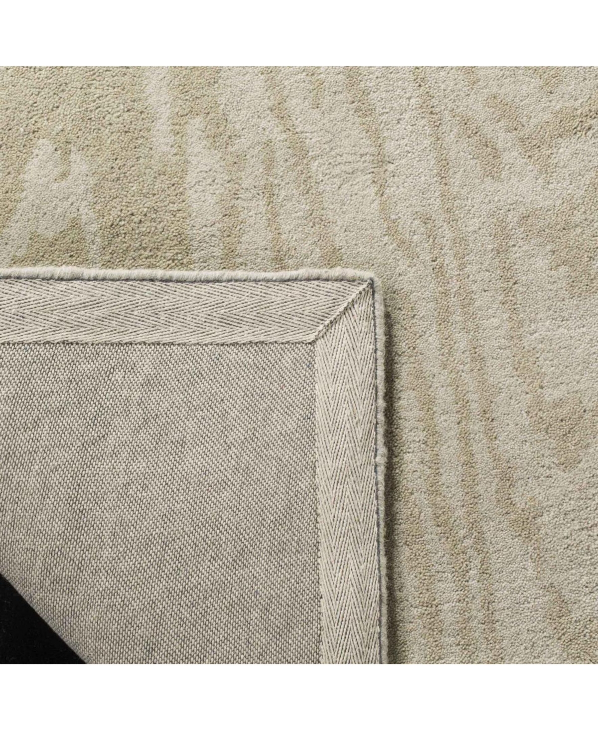 Martha Stewart Collection Layered Faux Bois MSR4534BArea Rug - Beige