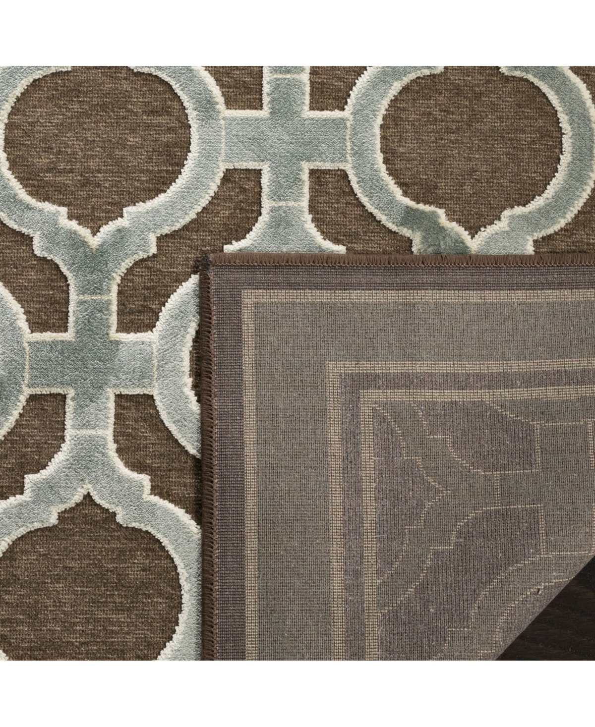 Martha Stewart Collection MSR4445 Brown Area Rug - Brown 1