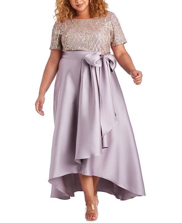 plus size embellished gown
