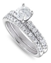 Graduated Channel Set Round Diamond Ring 1cttw 14K Gold 46A 4.25