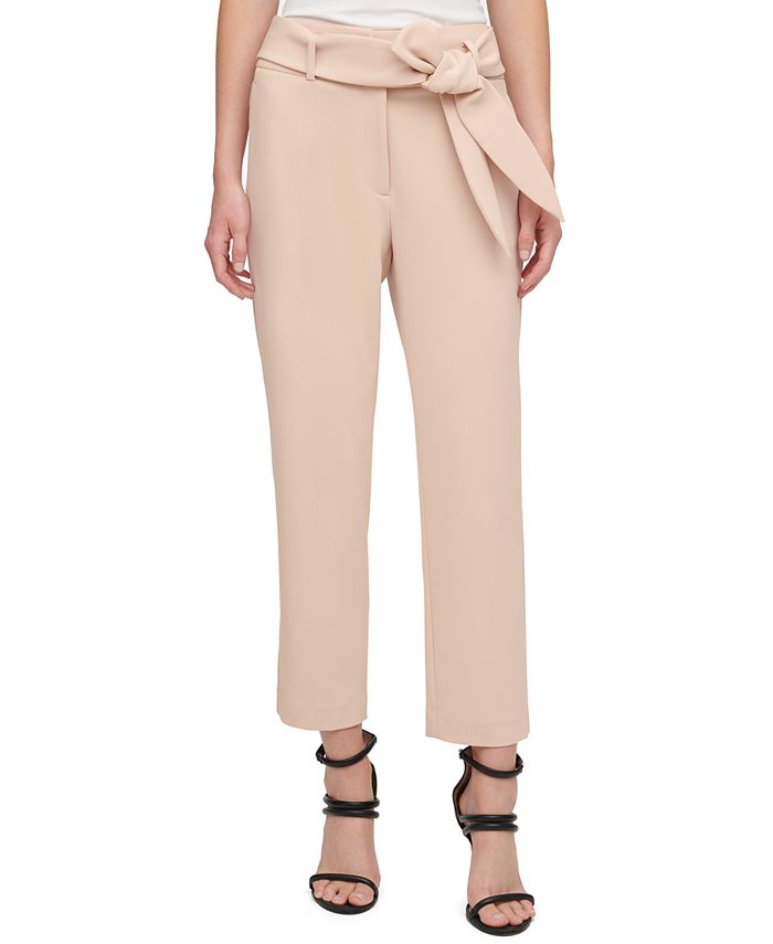 DKNY Belted Suit Pants - Macy's