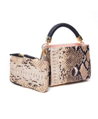 snakeskin crossbody bag