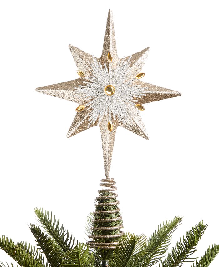 Holiday Lane Shine Bright Snowflake Tree Topper, Created for Macy's