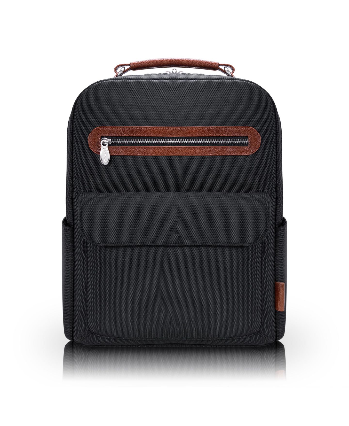 Рюкзак McKlein Logan 17" Nylon Dual-Compartment Laptop Tablet, цвет: Чёрный — фото 10