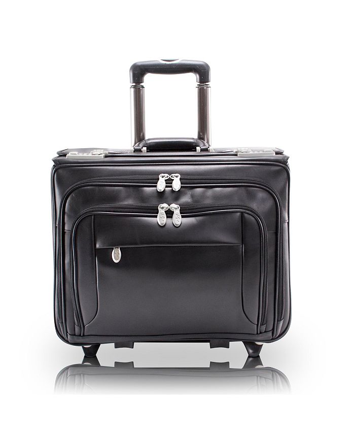 McKlein Sheridan 15" Patented Detachable Wheeled Catalog Briefcase