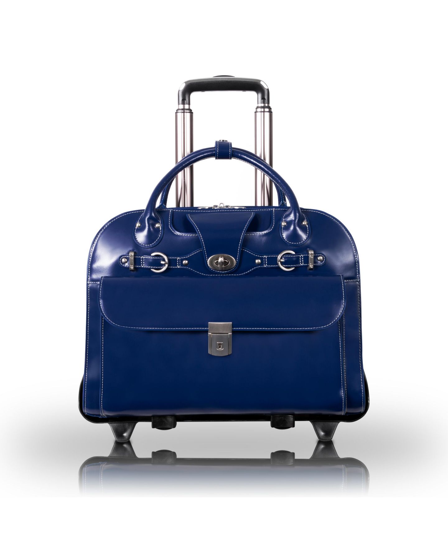 Сумка McKlein Roseville Detachable Wheeled Briefcase, цвет: Чёрный — фото 7
