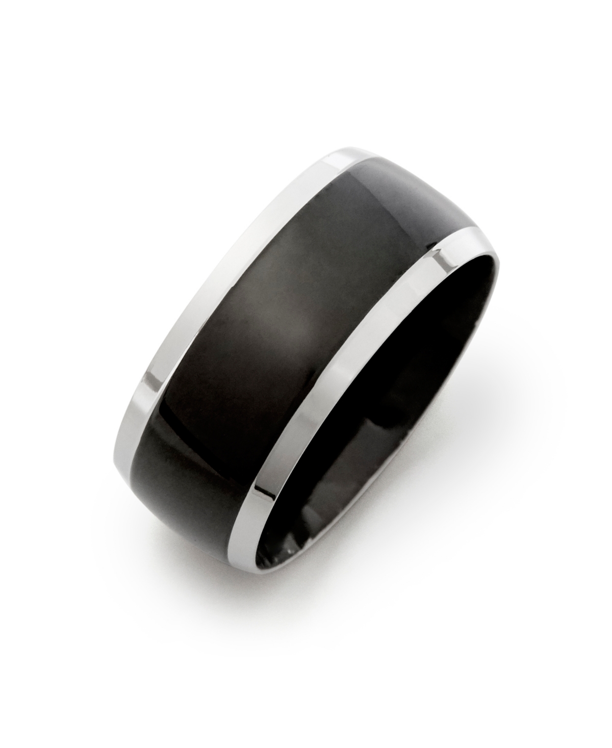 Eve's Jewelry Men's Steel Lined Band Ring