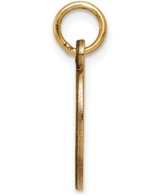 Medical Info Charm Pendant in 14k Gold