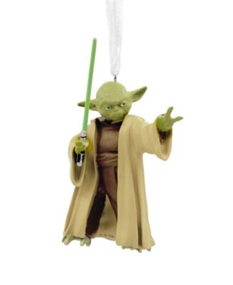 Hallmark - Star Wars Yoda With Lightsaber Christmas Ornament