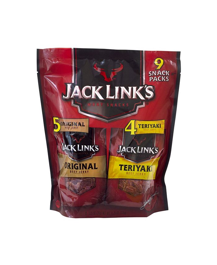 Jack Link's Beef Jerky Variety Pack, 1.25 oz, 9 Count