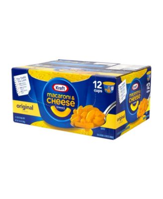 Kraft Macaroni & Cheese, Easy Mac Cups, 12 Count