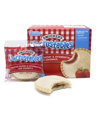 Smucker's Uncrustables Peanut Butter Strawberry, 2 Oz, 10 Count, 2 Pack ...