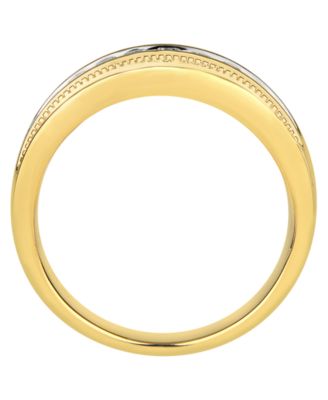 Men's Diamond (1/4 ct. t.w.) Ring in 10k White or Yellow Gold