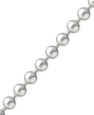 Beaded Chain Bracelet in Sterling Silver, Created for Macy's