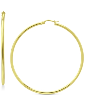 image of Giani Bernini Polished Hoop Earrings in 18k Gold-Plated Sterling Silver, Created for Macy-s