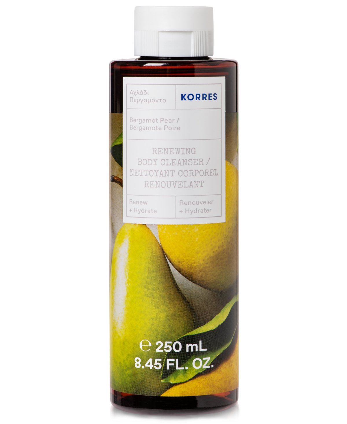 Korres Bergamot Pear Renewing Body Cleanser, 8.45-oz.