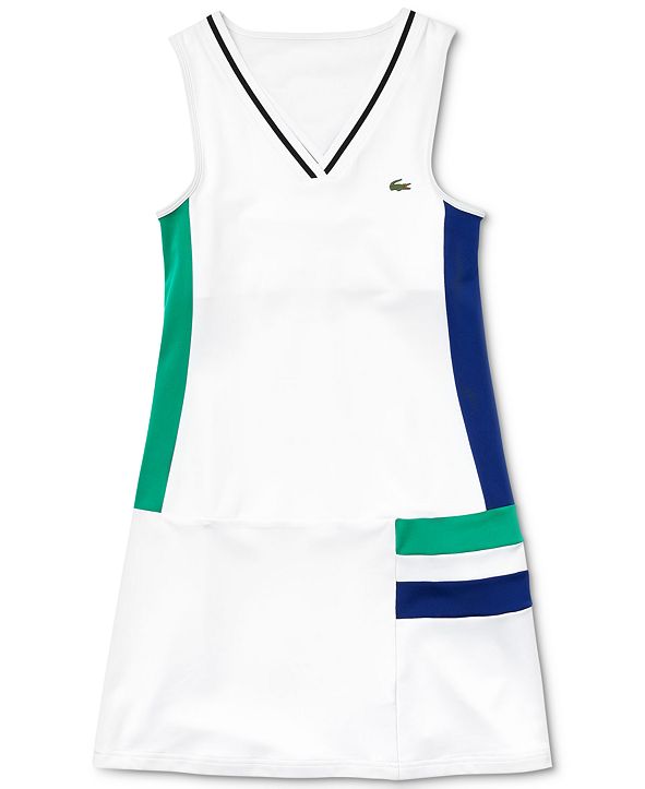 Lacoste Colorblocked Sleeveless Tennis Dress & Reviews - Dresses ...