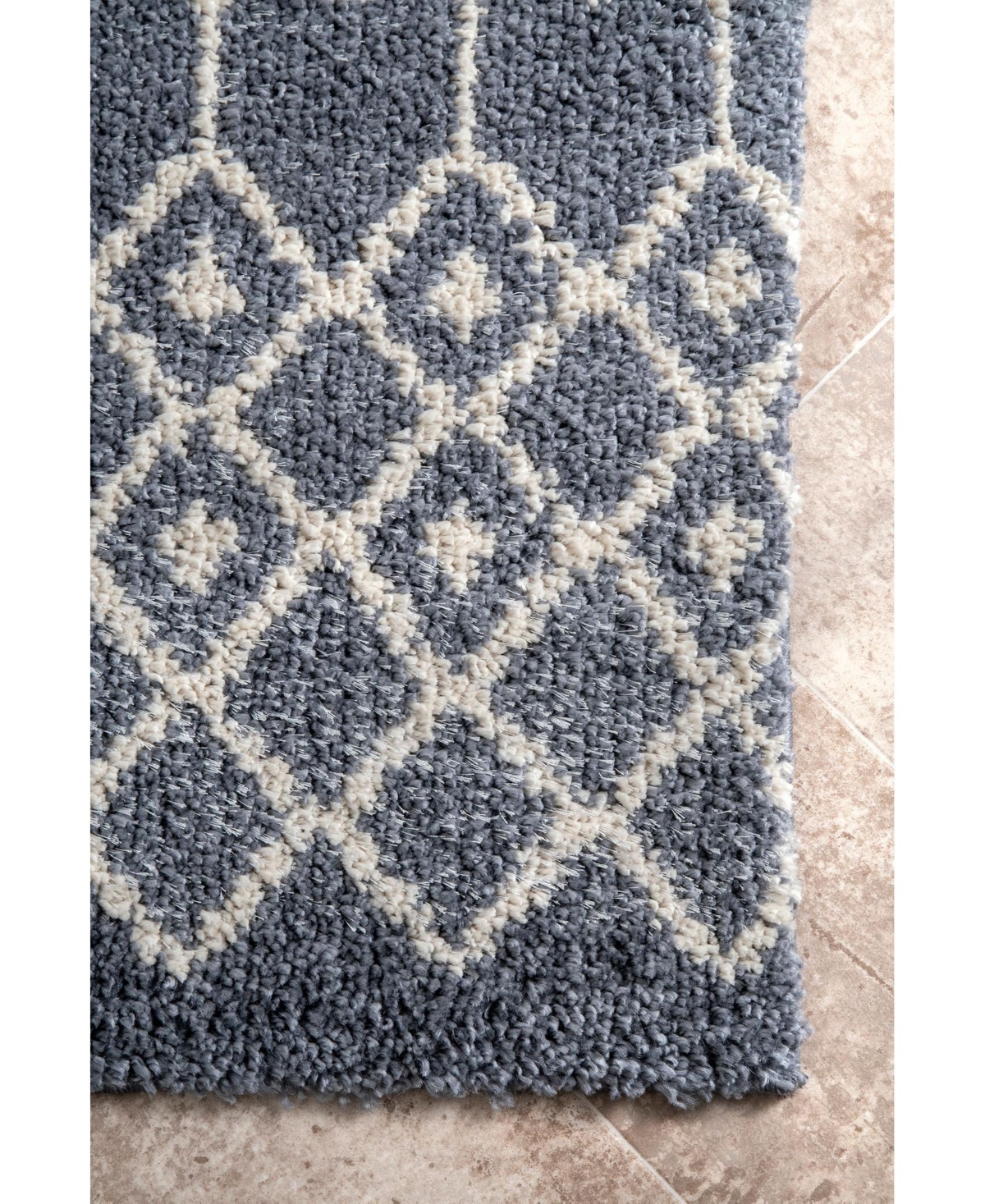 nuLoom Barbara GROC01BArea Rug - Gray
