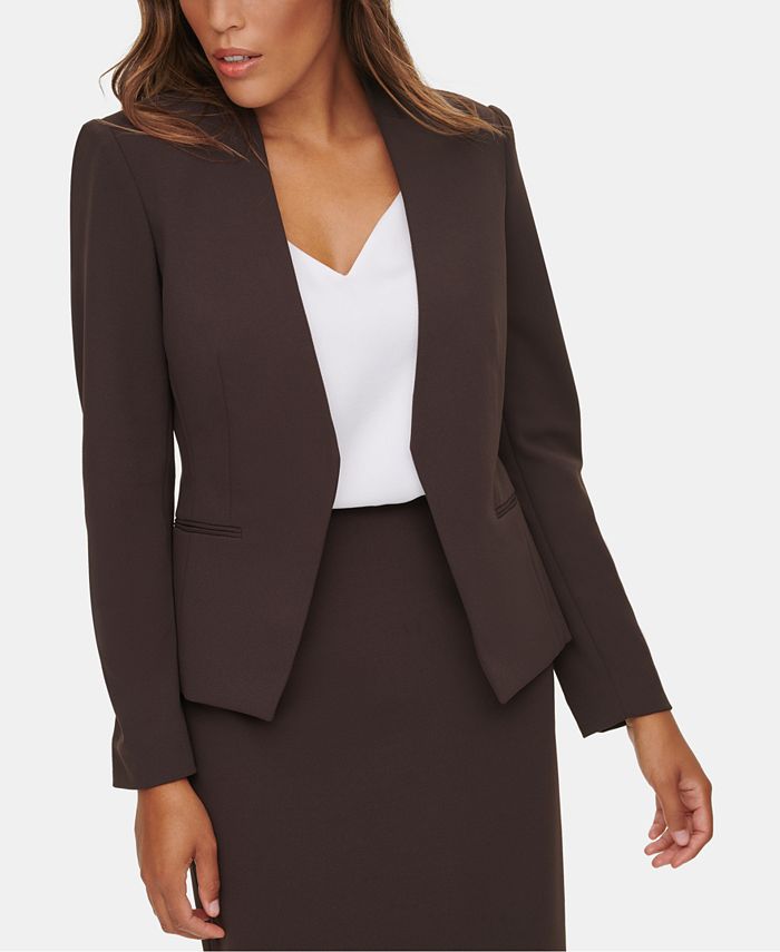 Calvin Klein Asymmetrical Suit Jacket & Reviews - Jackets & Blazers - Women  - Macy's