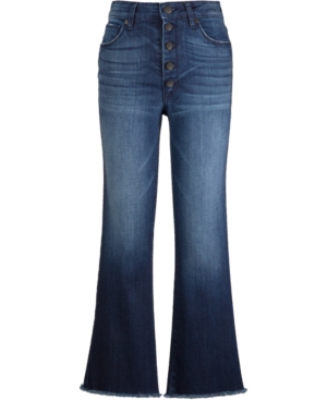 image of Greene St. Denim Button-Fly Flare Jeans