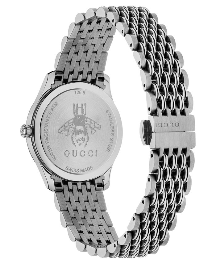 Gucci - Women's Swiss G-Timeless Slim Stainless Steel Bracelet Watch 29mm