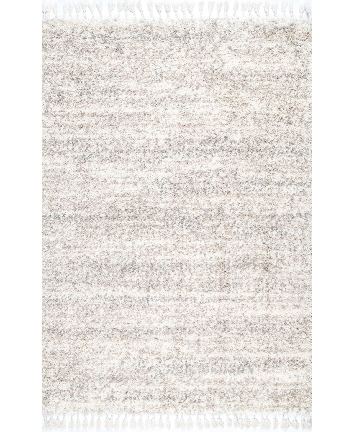 nuLoom Brooke KKEL04A Ivory 7'10in x 11' Area Rug - Ivory