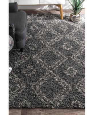 nuLoom Iola OZSG18B Gray 6'7" x 9' Area Rug