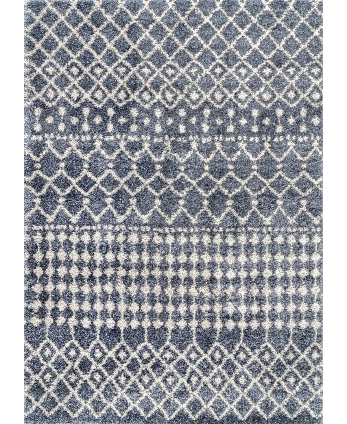 nuLoom Barbara GROC01B Gray 7'10in x 10' Area Rug - Gray