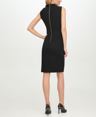 calvin klein tie neck dress