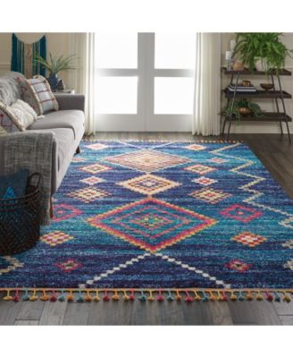 CLOSEOUT! Nomad NMD04 Aqua 7'10" x 10'6" Area Rug