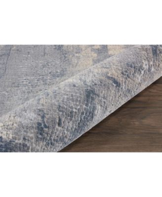 Rustic Textures RUS06 Gray and Beige 7'10" x 10'6" Area Rug