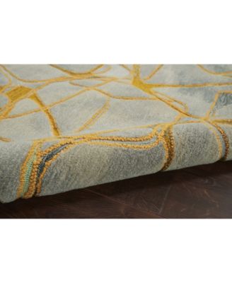 Symmetry SMM05 Gray 5'3" x 7'9" Area Rug