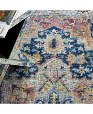 Ankara Global ANR11 Blue and Multi 5'3" x 7'6" Area Rug