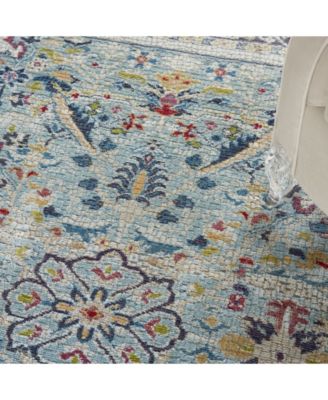 Ankara Global ANR14 Teal and Multi Rug