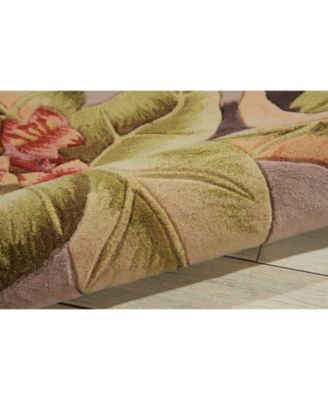 Tropics TS03 Plum 5'3" x 8'3" Area Rug