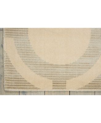 Luminance LUM01 Cream and Gray Rug