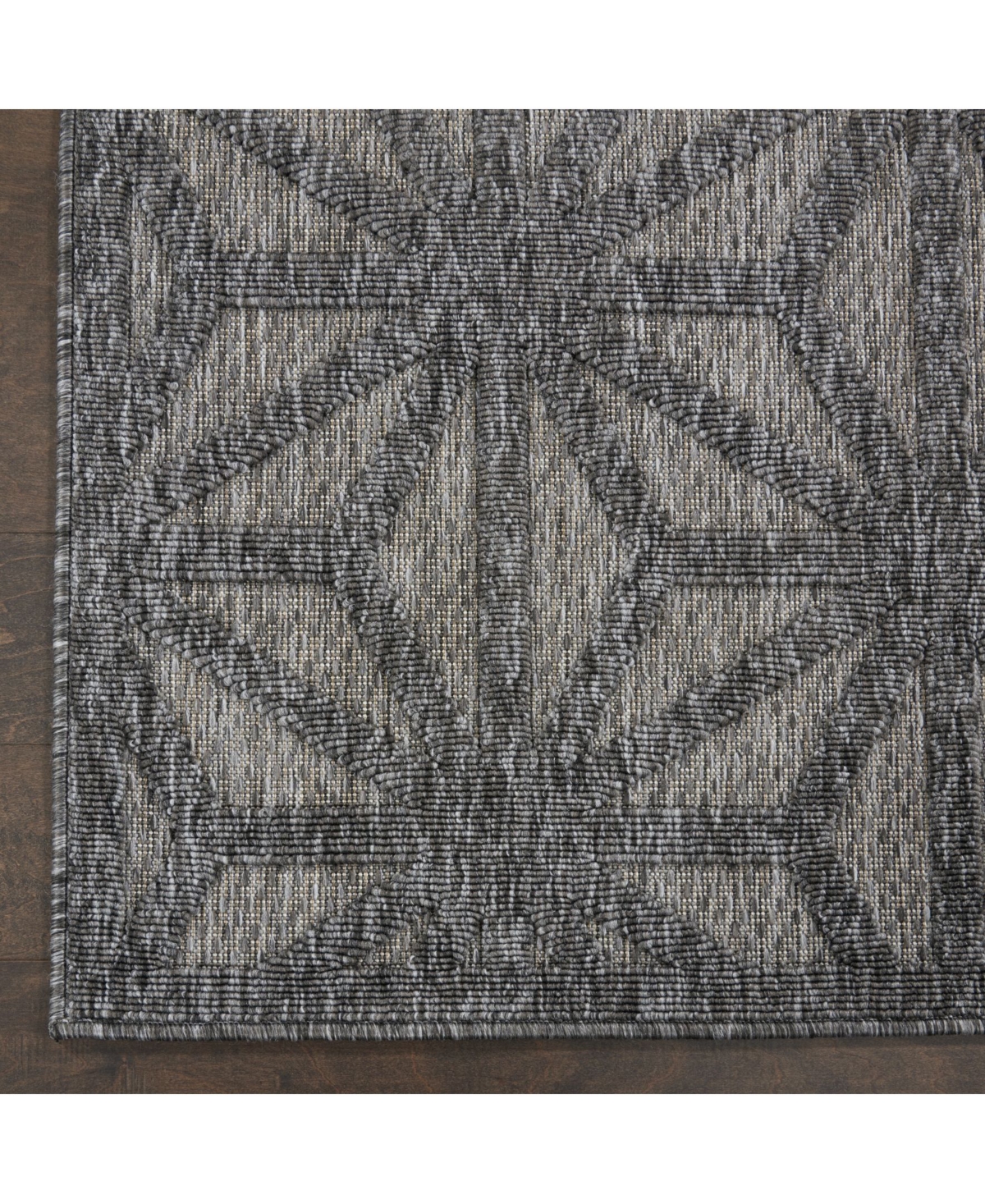 Nourison Home Cozumel CZM01 Onyx 8'10" x 11'10" Outdoor Area Rug
