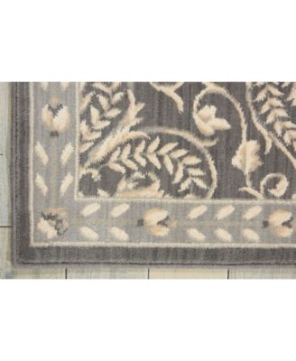 Riviera RI01 Charcoal 2'3" x 8' Runner Rug