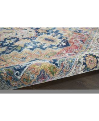 Ankara Global ANR11 Blue and Multi 5'3" x 7'6" Area Rug