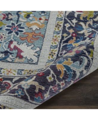 Ankara Global ANR14 Teal and Multi Rug