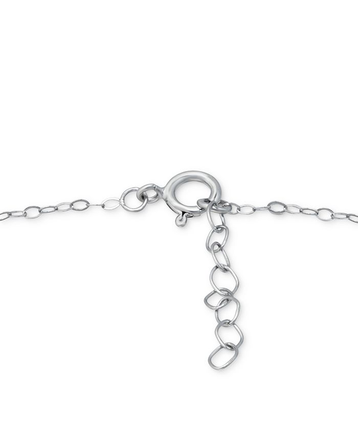 Giani Bernini Cubic Zirconia Ankle Bracelet in Sterling Silver (Also in ...
