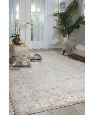 Aldora ALD01 Silver 7'9" x 9'9" Area Rug
