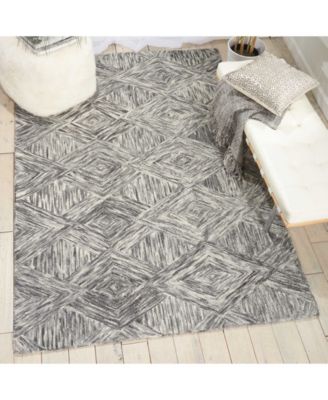 Interlock LNK01 Charcoal 5' x 7'6" Area Rug
