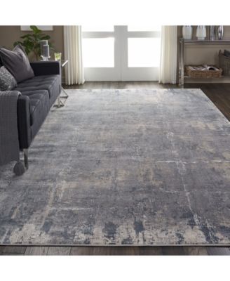 Rustic Textures RUS06 Gray and Beige Rug