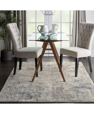 Rustic Textures RUS07 Ivory and Gray 5'3" x 7'3" Area Rug