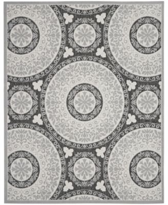 Key Largo KLG03 Gray 8'10" x 11'10" Outdoor Area Rug