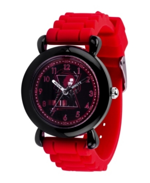 Ewatchfactory Kids' Marvel Black Widow Girls' Black Plastic Watch 32mm In Red