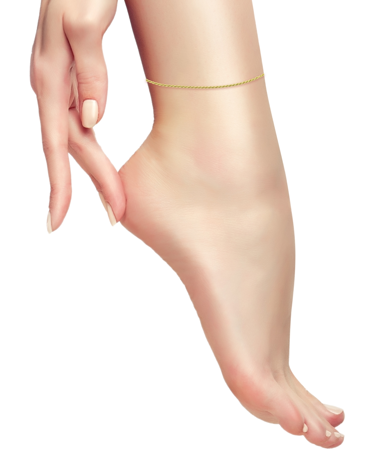 Giani Bernini Twist Rope Ankle Bracelet in 18k Gold-Plated Sterling Silver, also available in Sterling Silver, Created for Macy's